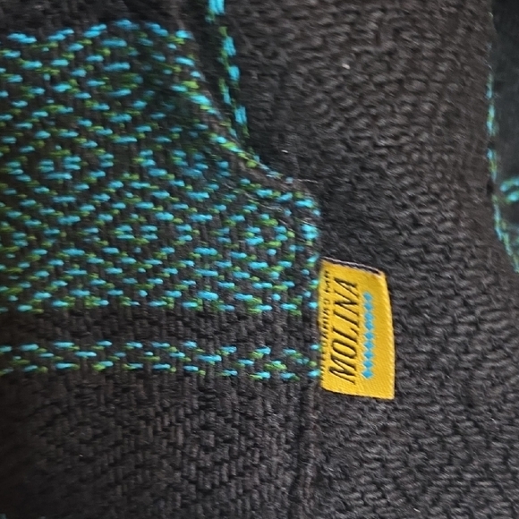 Molina Black and Teal Baja Pullover Hoodie, Kids Small - Picture 3 of 12